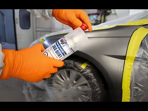 ah meng spray and knocking body paint car