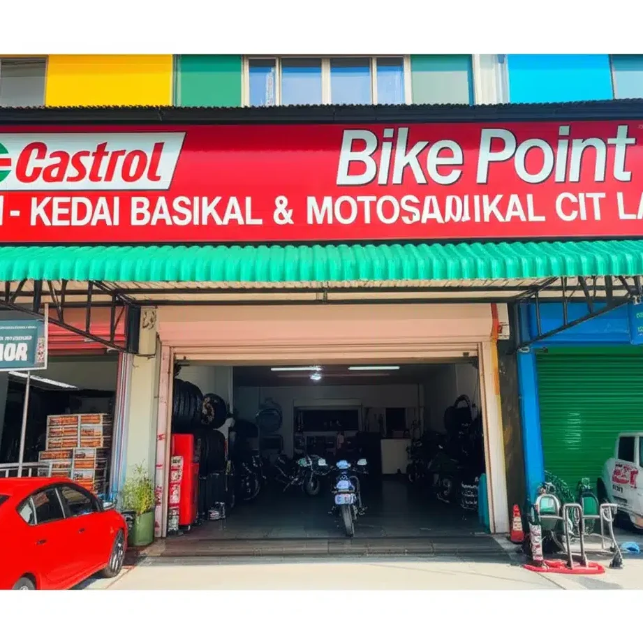 castrol bike point kedai basikal motosikal cit lai
