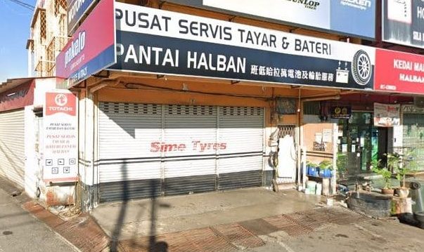 pusat servis tayar bateri pantai halban