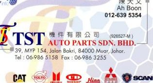 tst auto parts sdn bhd